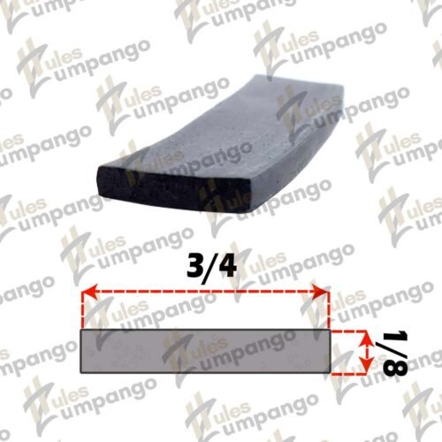 Esponja Plana 3/4¨ x 1/8¨