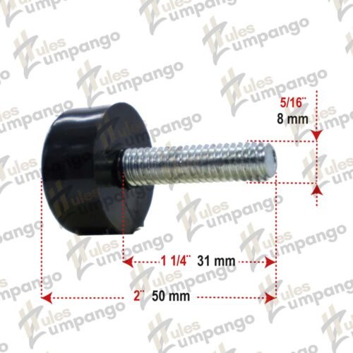 Tope Nivelador Universal Cofre Tornillo 5/16¨