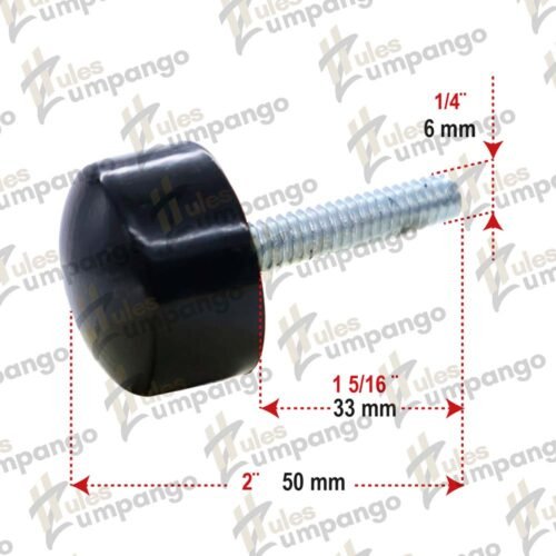 Tope Nivelador Universal Tornillo Cofre 1/4¨