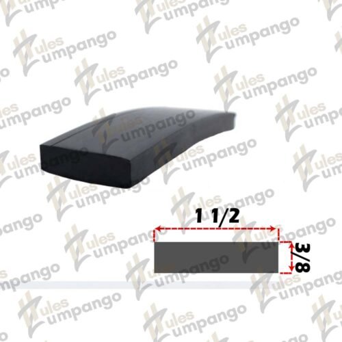 Hule Plana Chasis 1 1/2¨ x 1/2¨