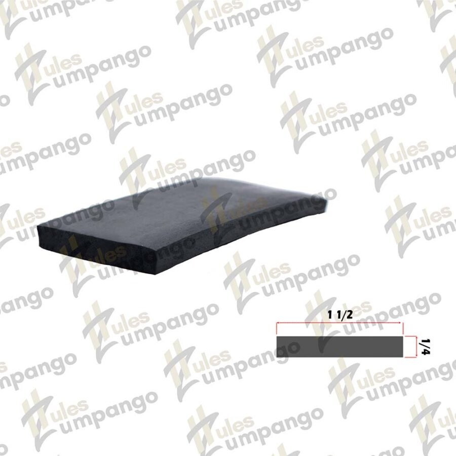 Hule Plana Chasis 1 1/2¨ x 1/4¨