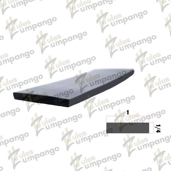 Hule Plana Chasis 1¨ x 1/4¨