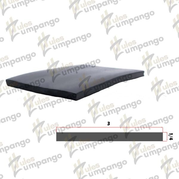 Hule Plana Chasis 3¨ x 1/4¨