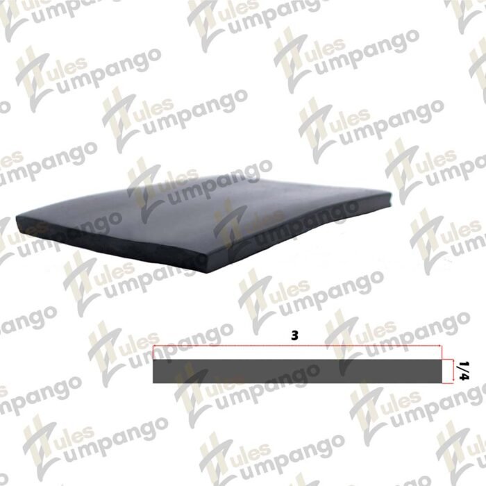Hule Plana Chasis 3¨ x 1/4¨