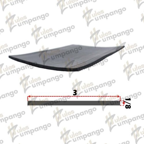 Hule Plana Chasis 3¨ x  1/8¨