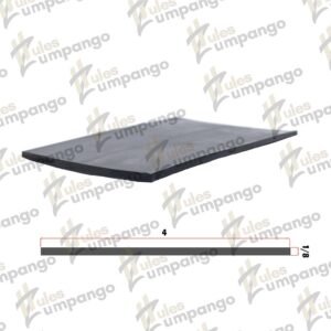 Hule Plana Chasis 4¨ x 1/8¨