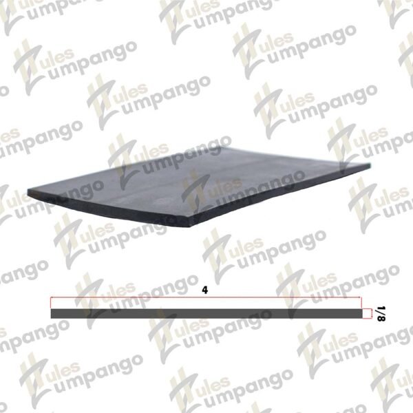 Hule Plana Chasis 4¨ x 1/8¨