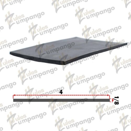 Hule Plana Chasis 4¨ x 1/8¨