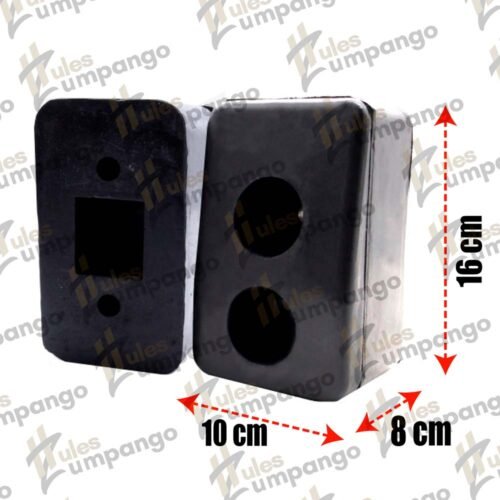 Hule Tope Defensa Sesgado