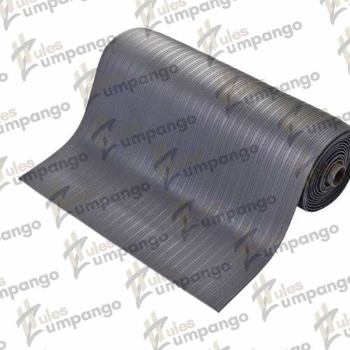 Tapete Piso Acanalado Gris Escritorio 1.70 Mts.